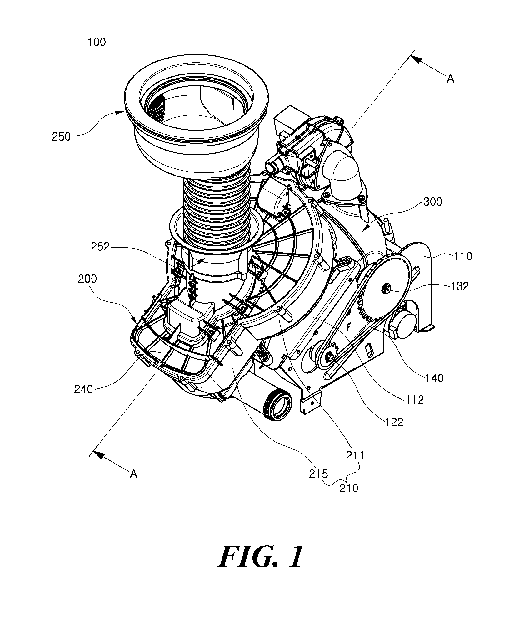 Transfer unit having transfer rotor and food waste treatment apparatus using the same