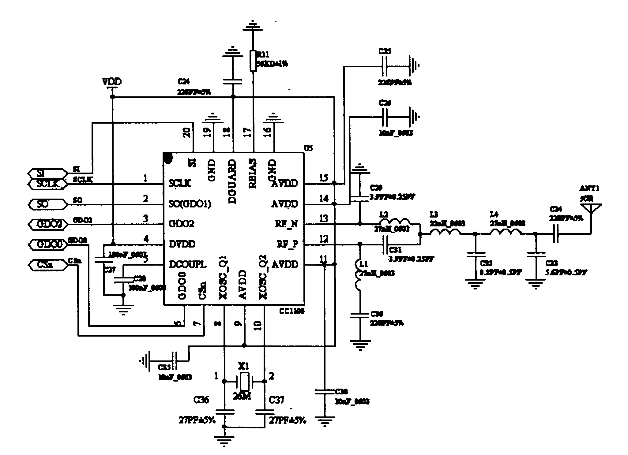 Wireless communication method for volume correction instrument