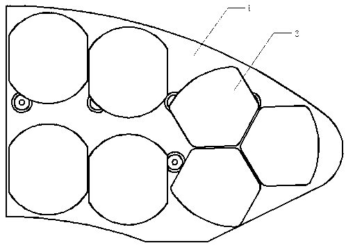 Floating type brake pad for train