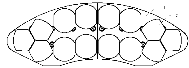 Floating type brake pad for train