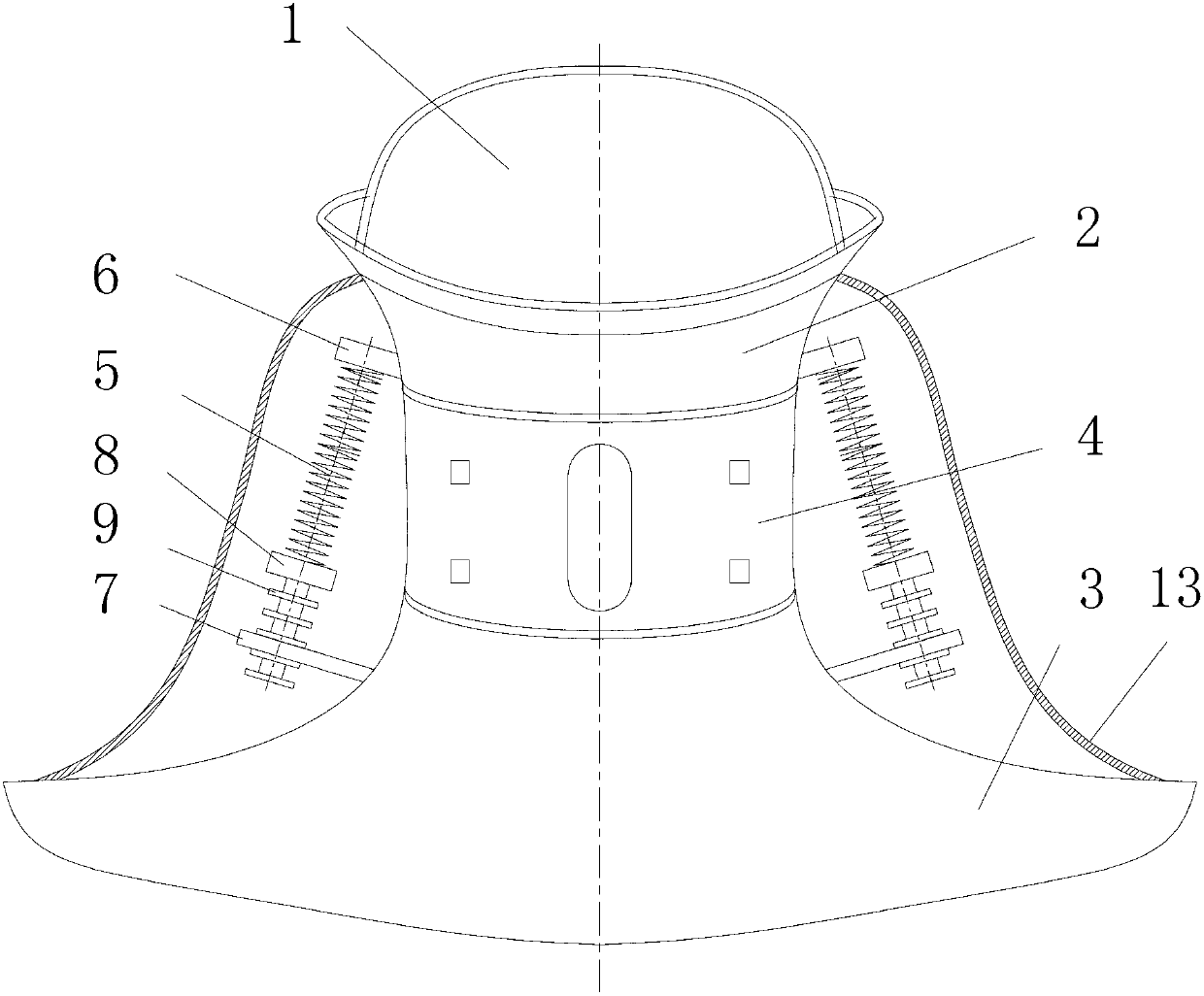 Adjustable orthopedic instrument for scar contracture of neck