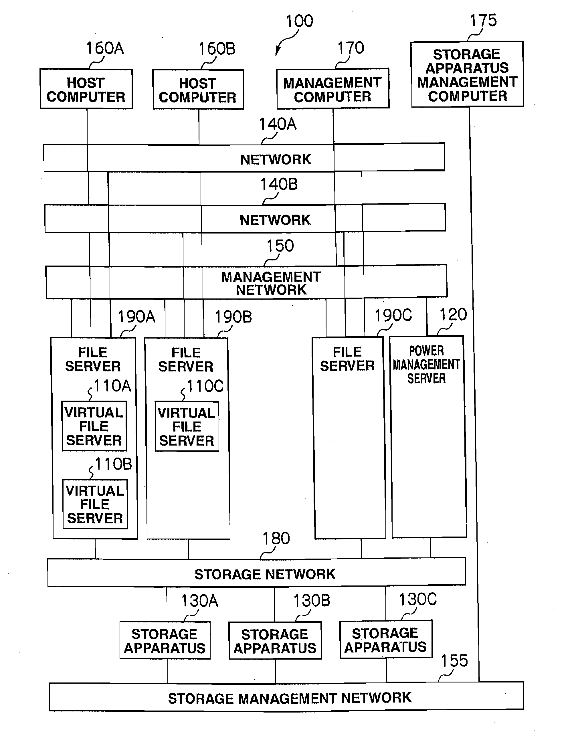 Storage system and power consumption reduction method for the same