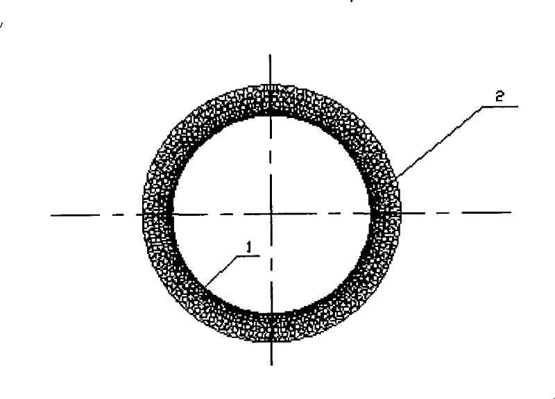 Preparation of continuous hole graded ceramic tube