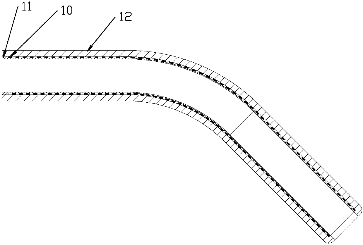 Manufacturing process of bronchial cannula elbow