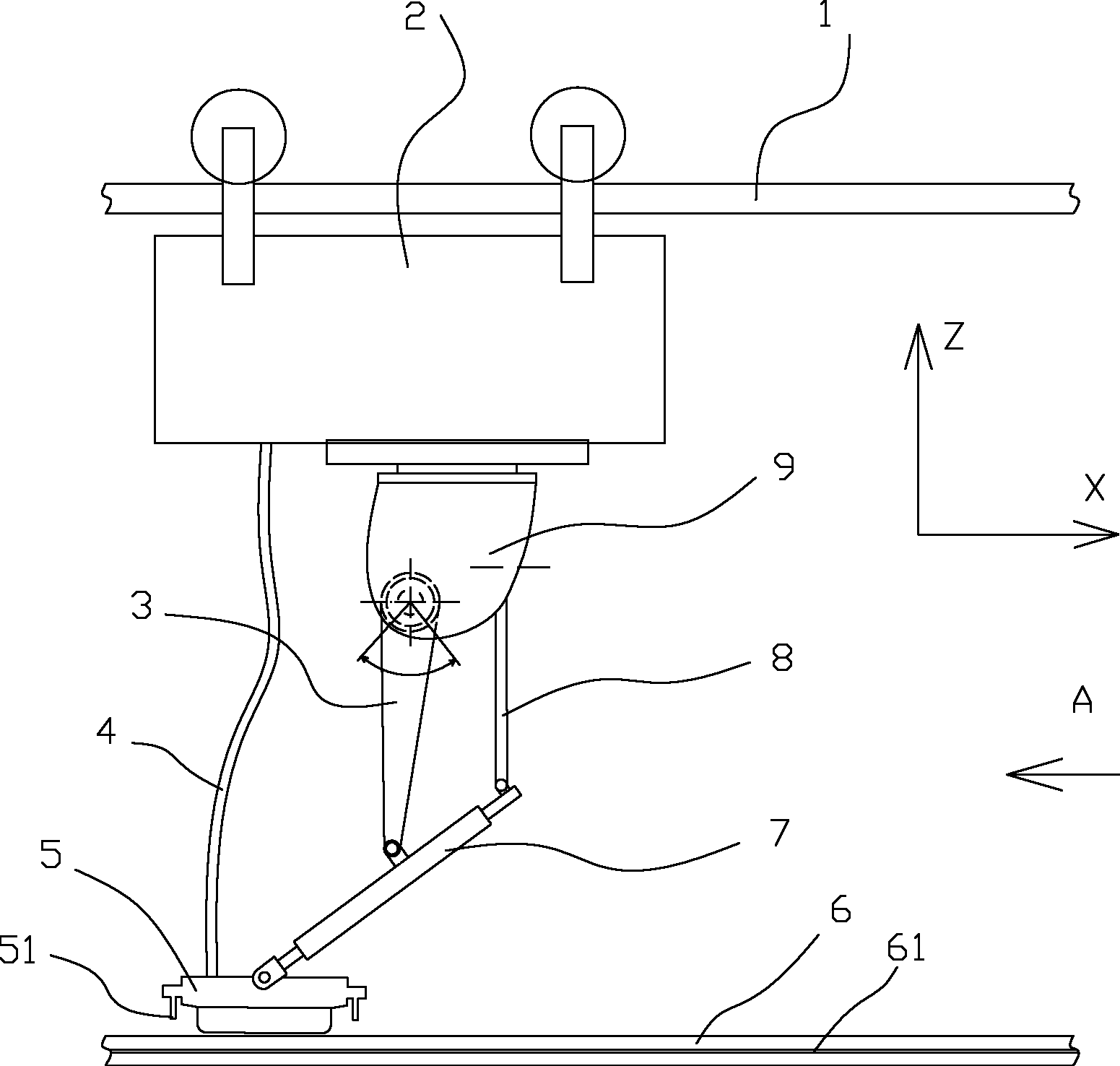 Passive mechanical arm collector