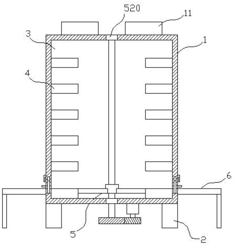 Camellia oleifera seed storage device for camellia oleifera processing