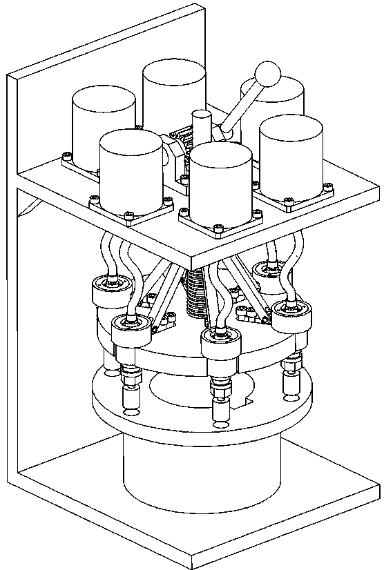 Multi-head polishing machine for annularly uniformly distributed circular holes