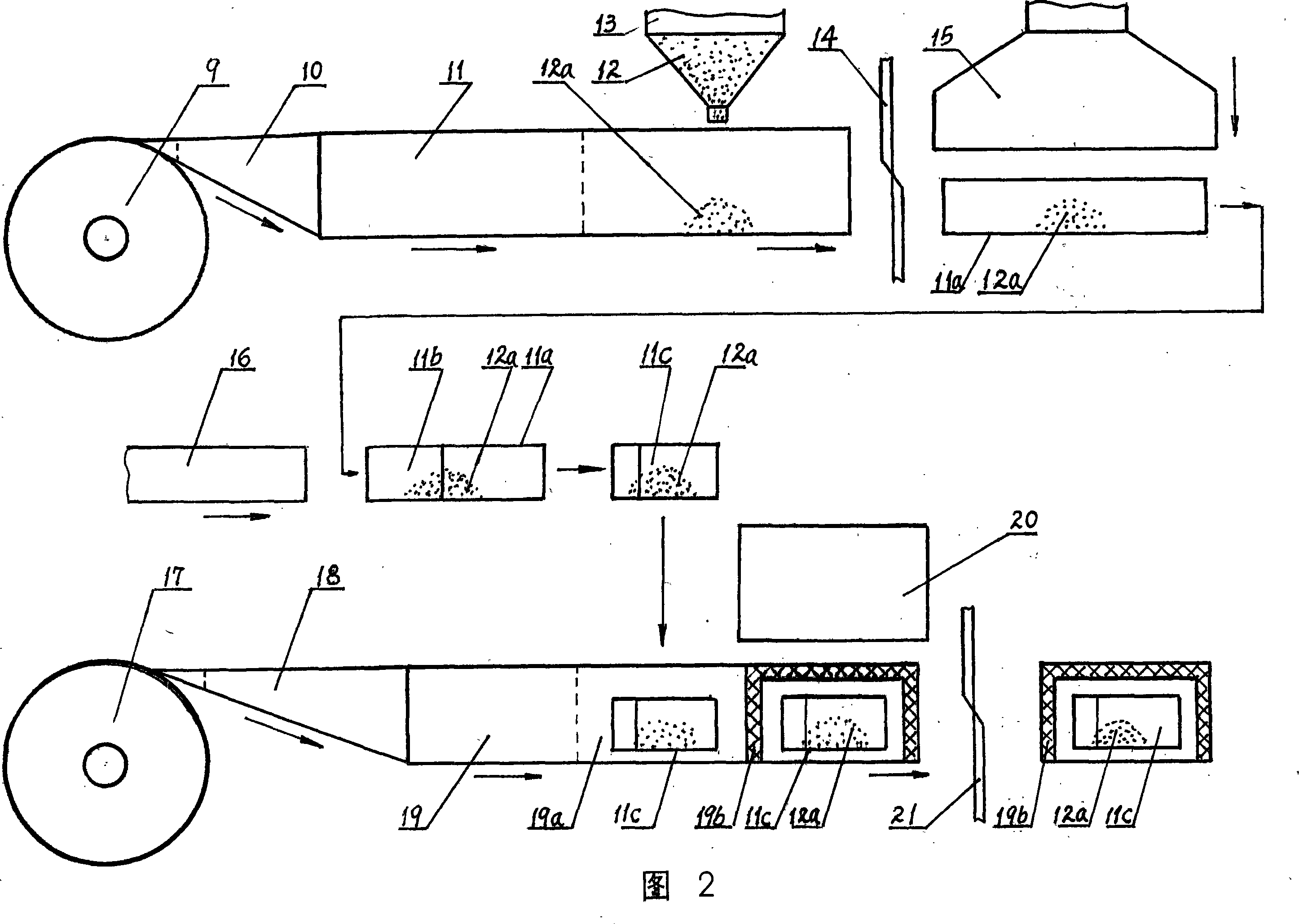 Full-automatic shaping packing machine of bag-in-bag