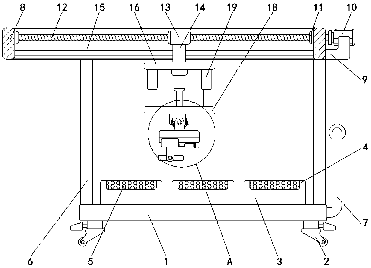 Sliding plate replacement device for converter sliding plate slag blocking