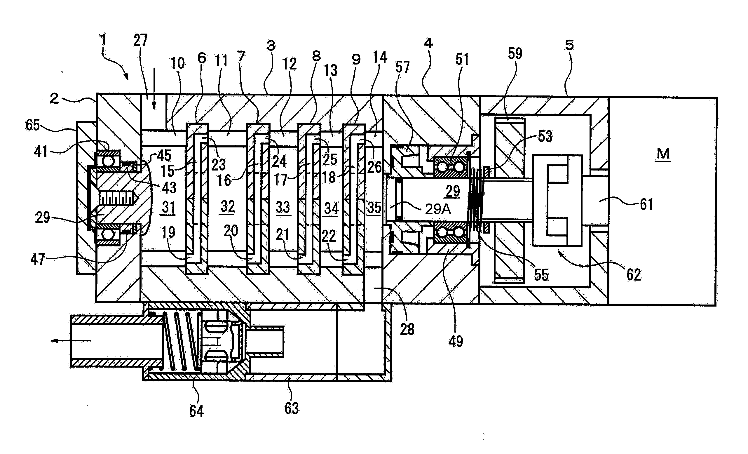 Rotary vacuum pump