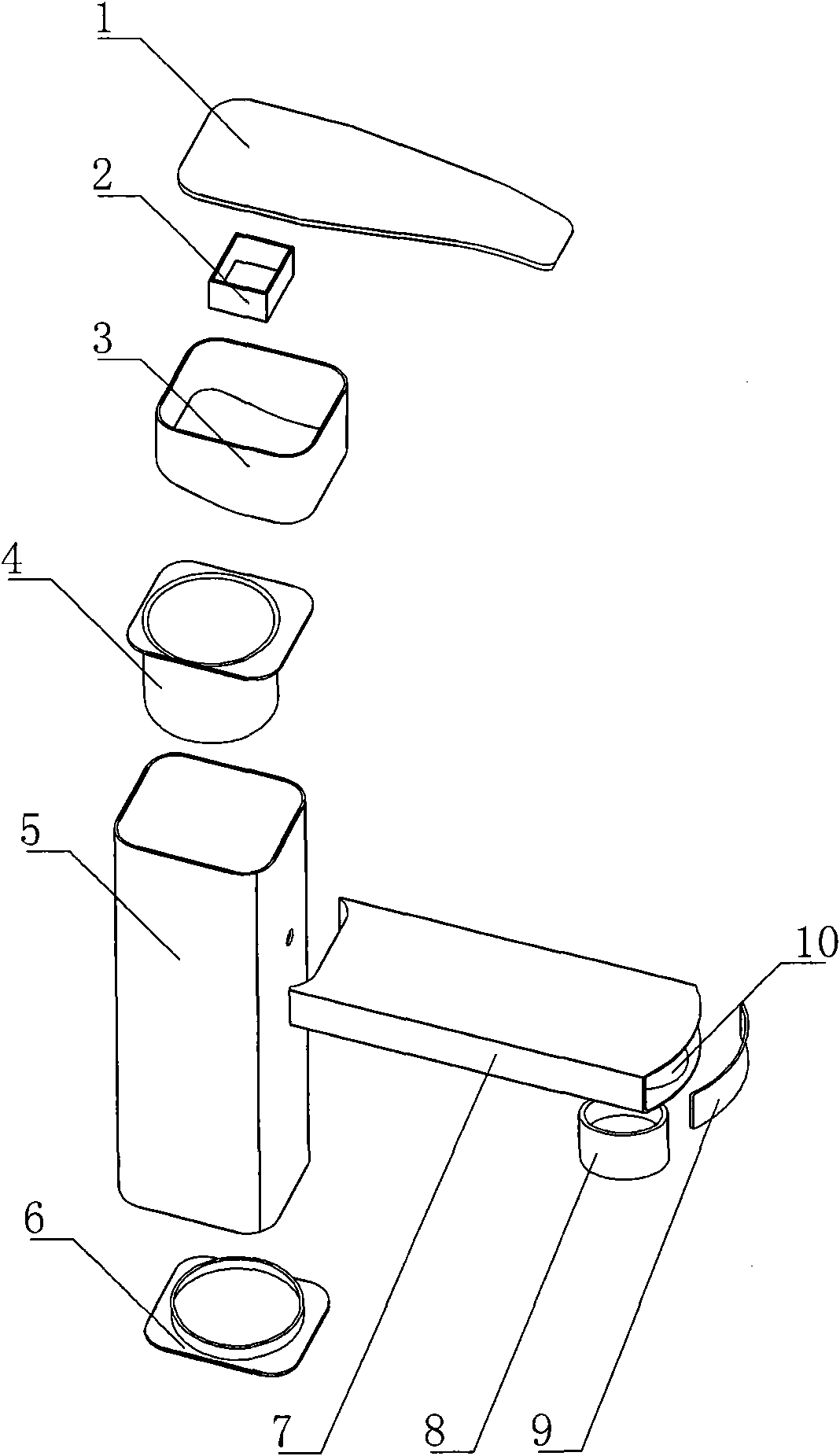 Metal faucet tube and processing method thereof