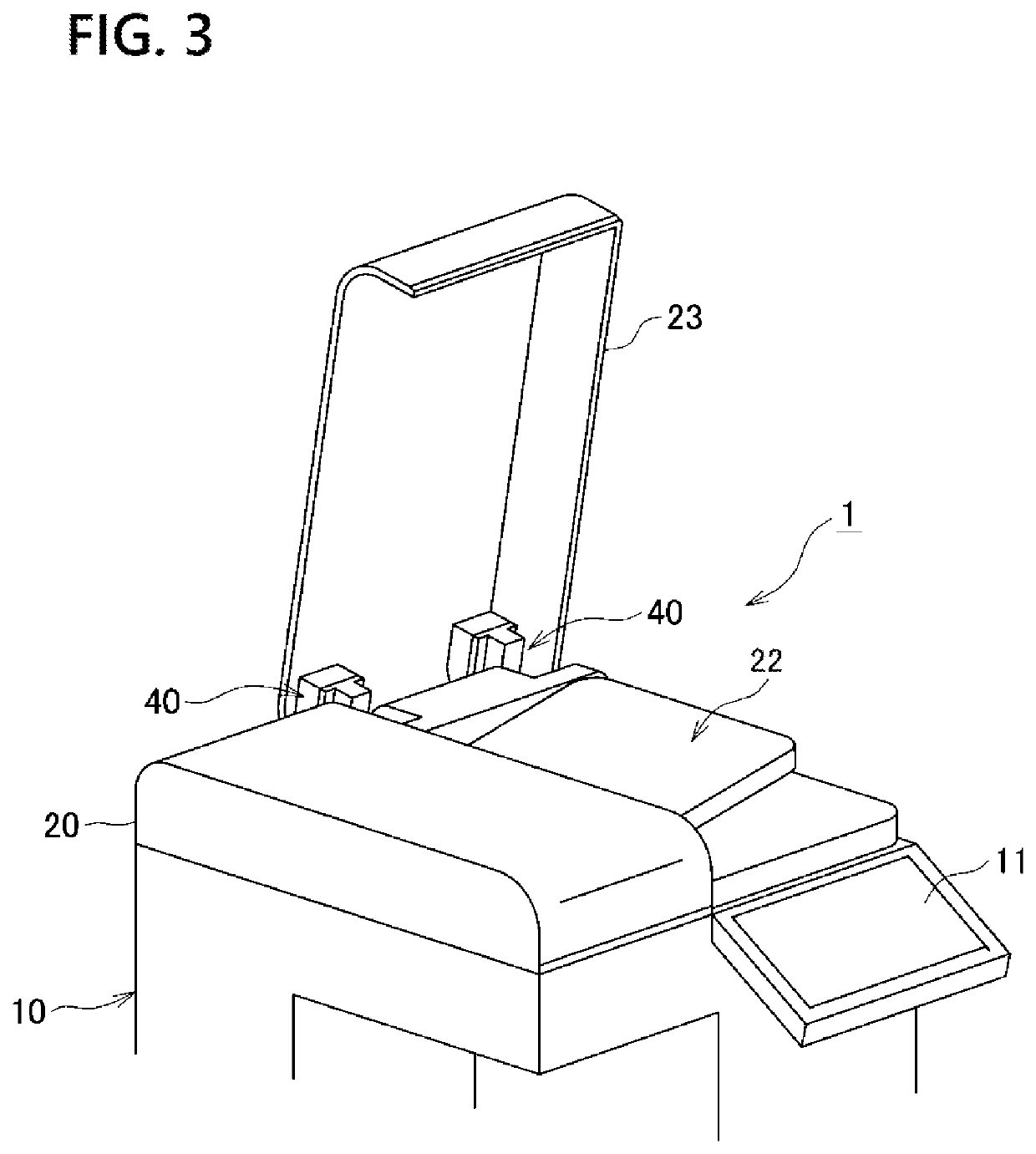 Hinge device and office equipment using the same