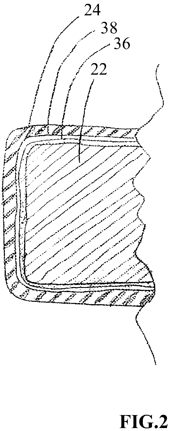 Ethylene-acrylic bonded piston without oven post curing