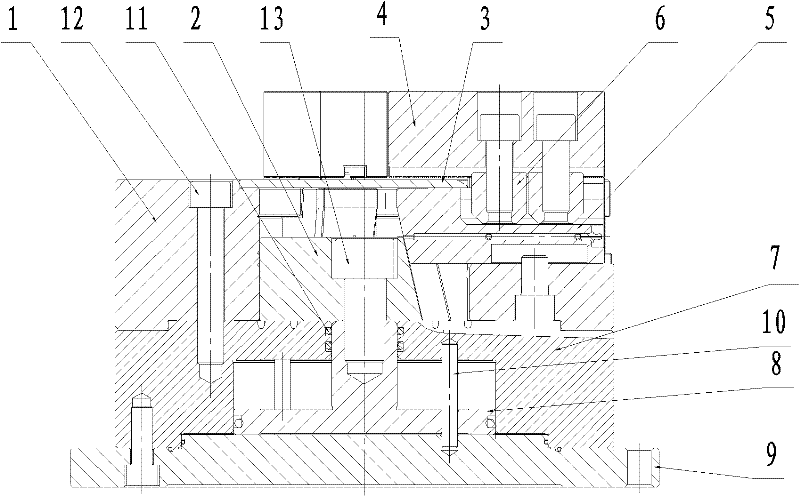 Vertical type fixed hydraulic power chuck