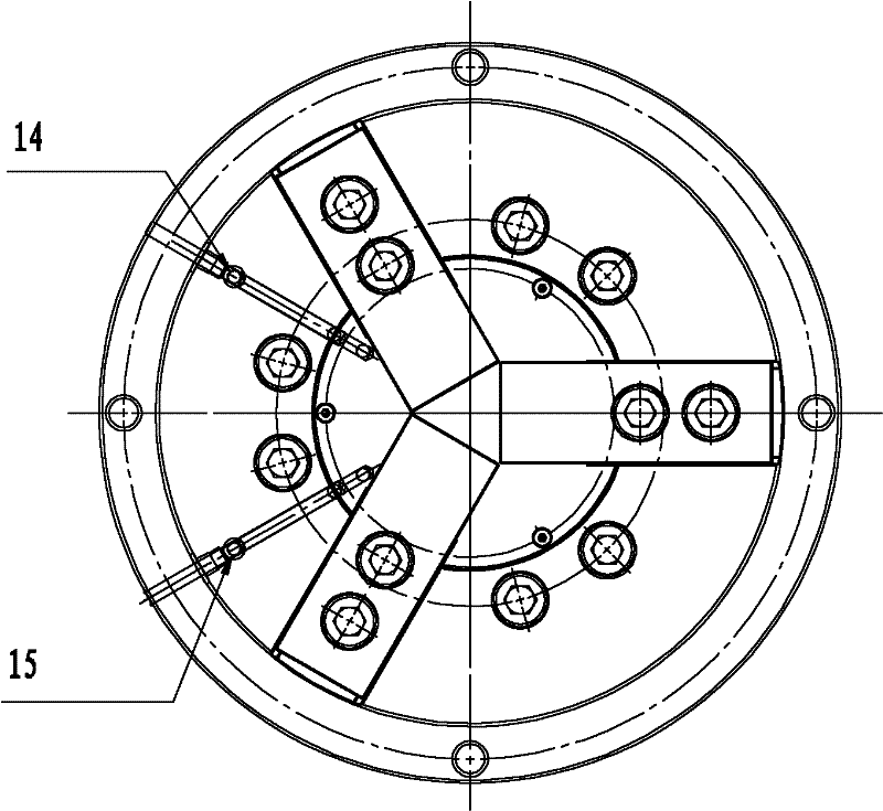 Vertical type fixed hydraulic power chuck