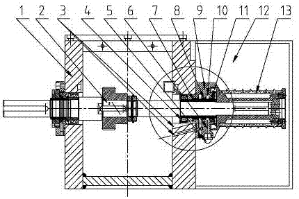 Efficient sealing multi-head wire drawing machine