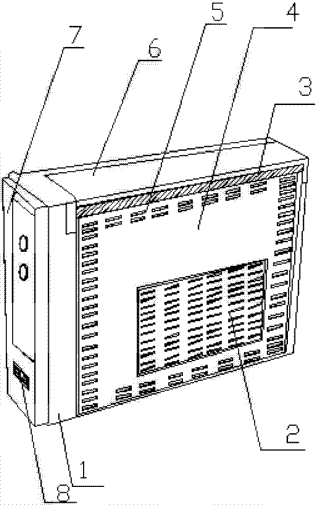 Host case convenient to cool