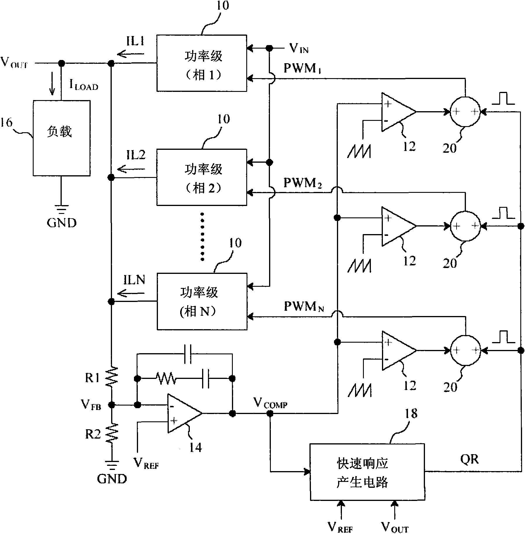 Quick-response generating circuit for voltage regulator, method and application thereof