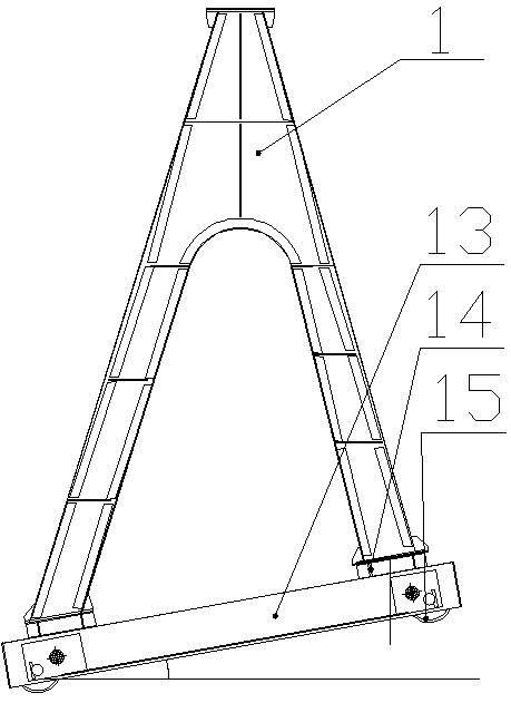 Ramp running crane