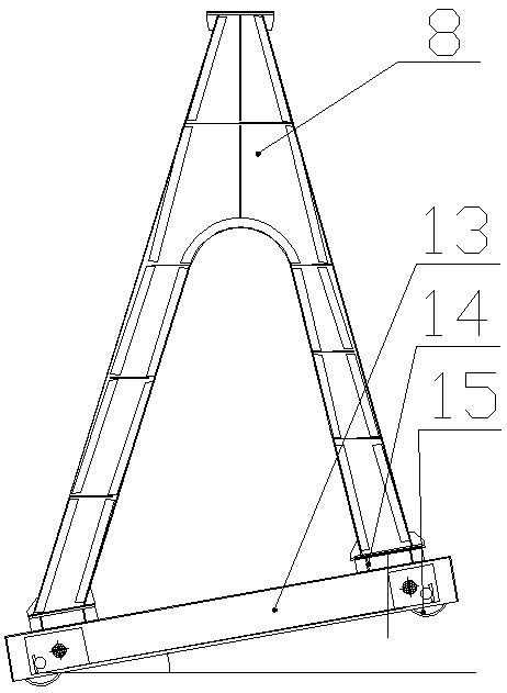 Ramp running crane