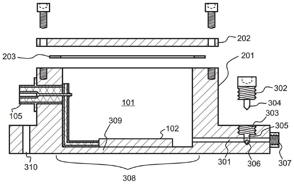 Sample cell for processing and measuring sensitive samples under low temperature conditions