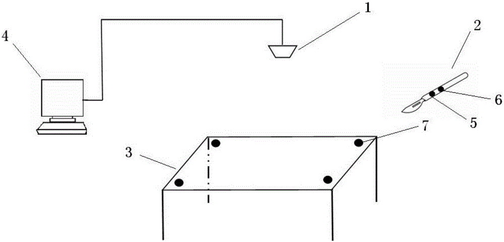 Trajectory tracking device for liver and gallbladder surgery