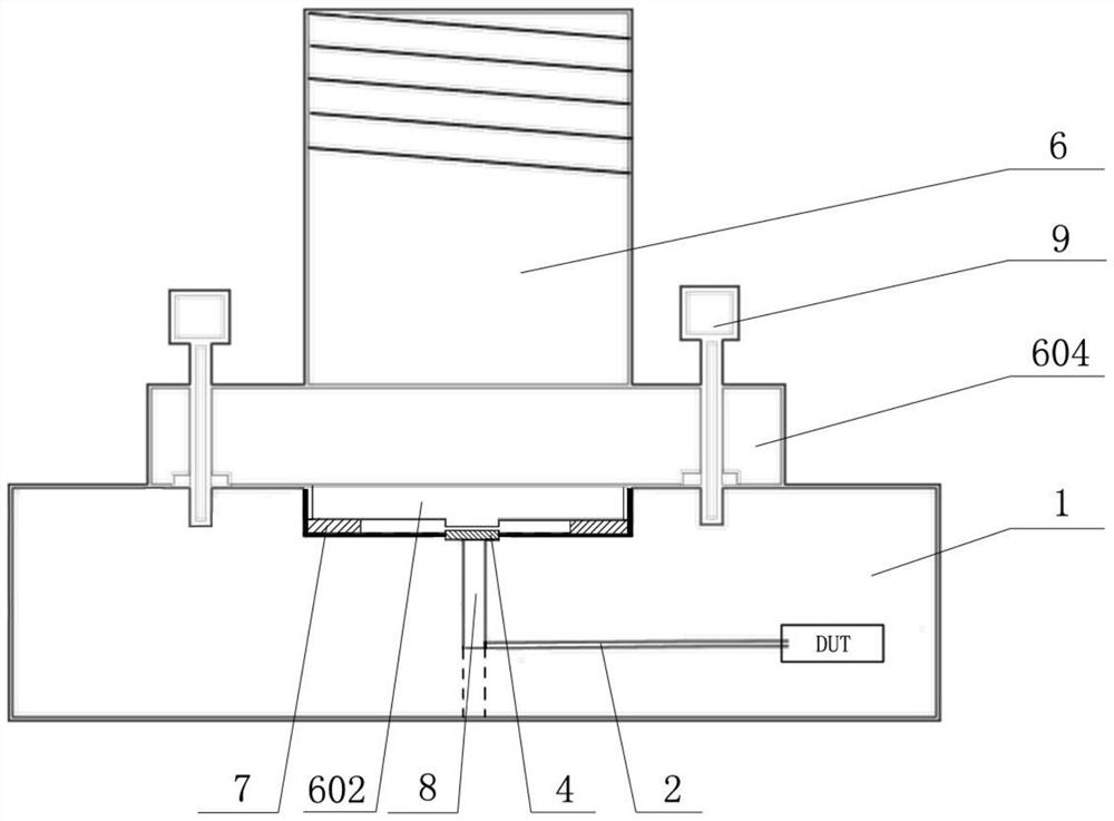 A pcb stack-up high-precision electrical loss test device based on immersion liquid cooling