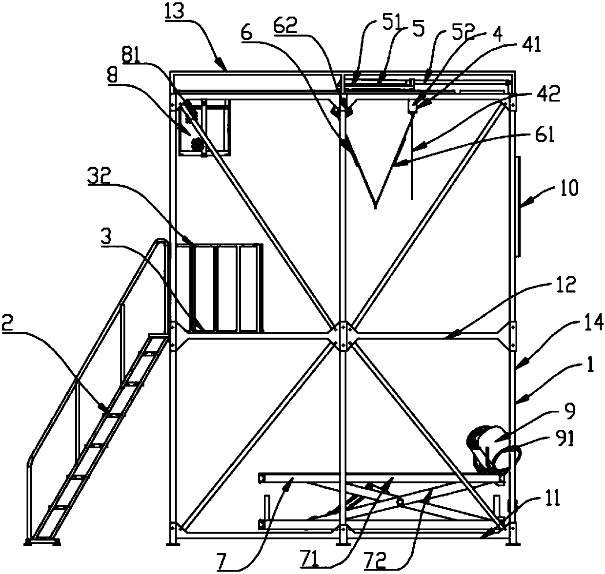 Paratrooper parachuting training simulator and method thereof