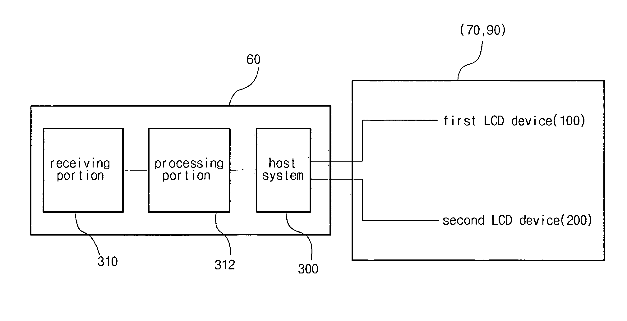 Mobile terminal including folder type liquid crystal display device and method of fabricating the same