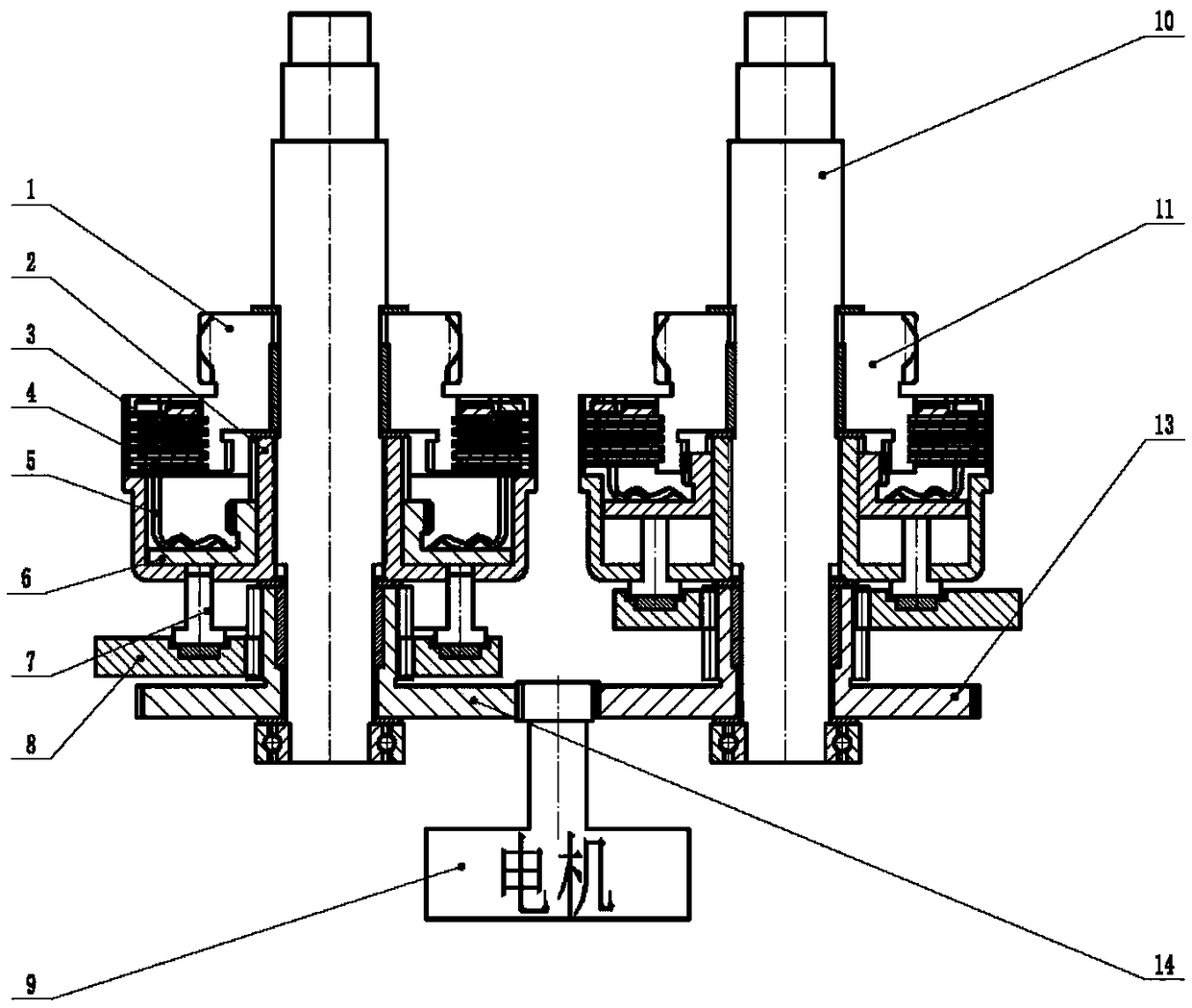 A mechanical rigid-flexible shifting device