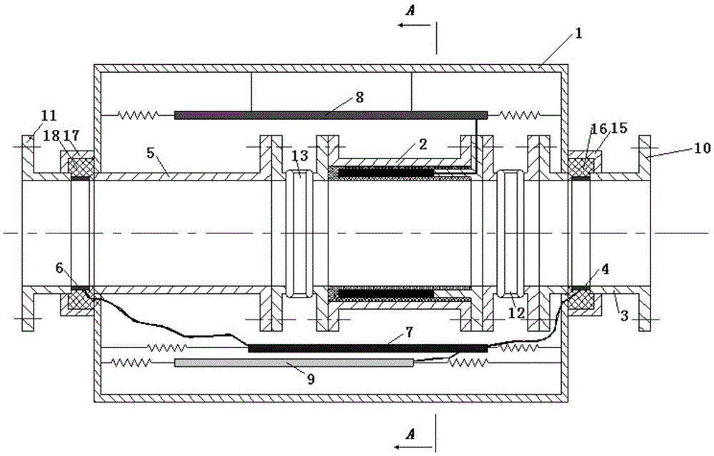 Integrated active muffler integrated with high pressure liquid filling pipeline