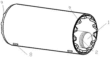 Jacking pipe close in butt joint and with escape pipes