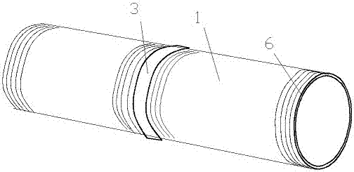 Jacking pipe close in butt joint and with escape pipes