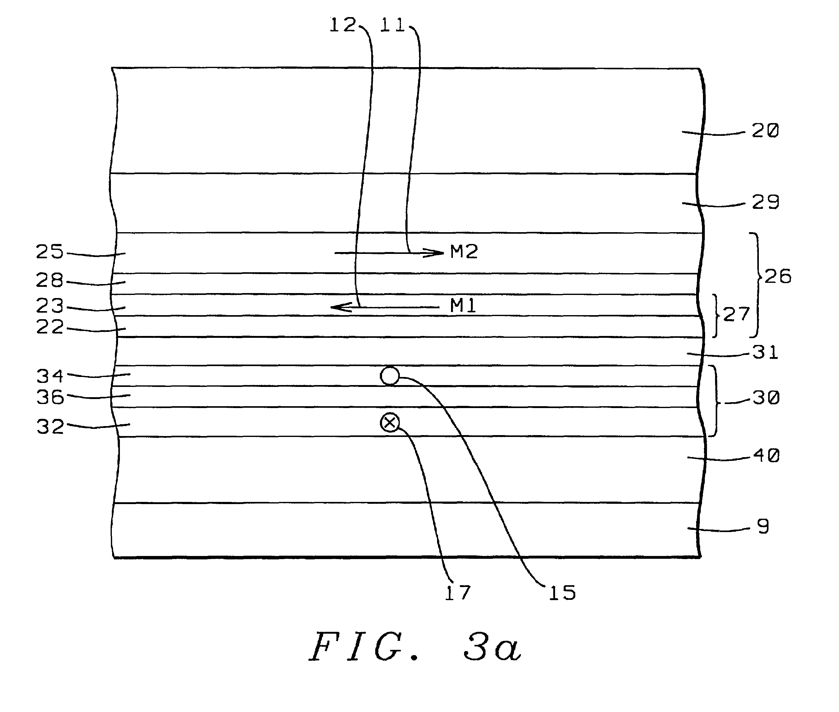 Method for fabricating a patterned synthetic longitudinal exchange biased GMR sensor