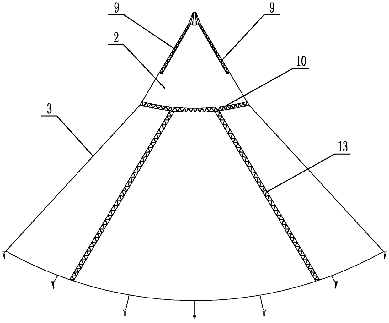 Portable-type upright tent