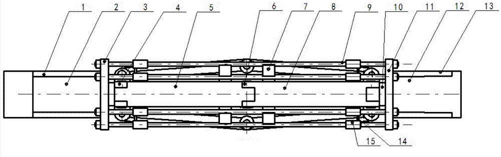 Three-branch bi-directional hydraulic squeezing and expanding machine