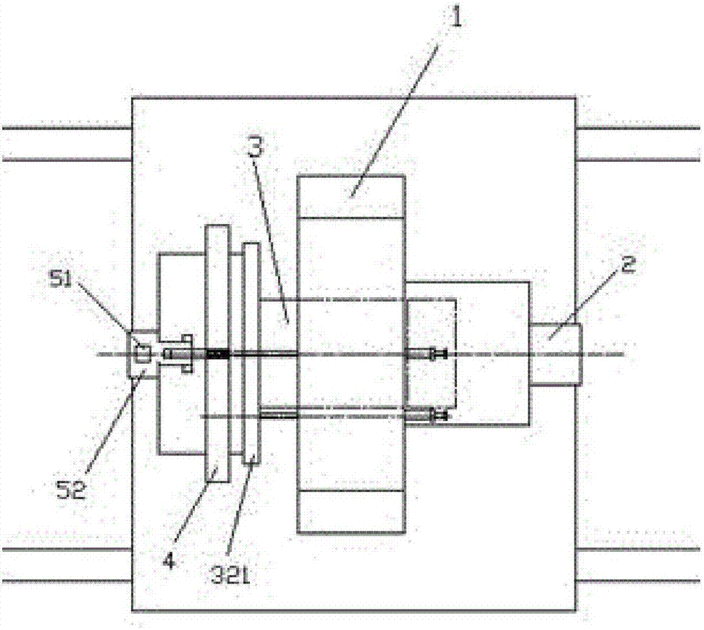 Turning device for long and thin threaded shaft