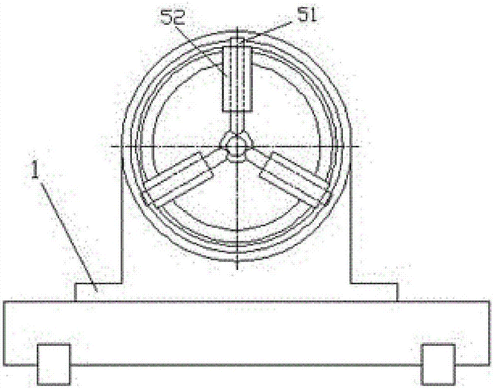 Turning device for long and thin threaded shaft