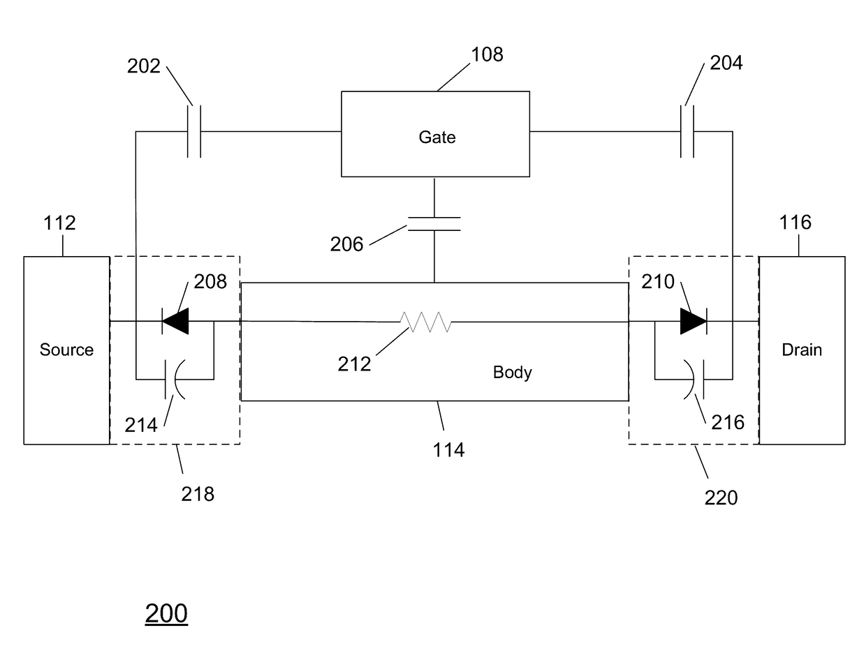 Method and apparatus for use in improving linearity of MOSFETs using an accumulated charge sink-harmonic wrinkle reduction