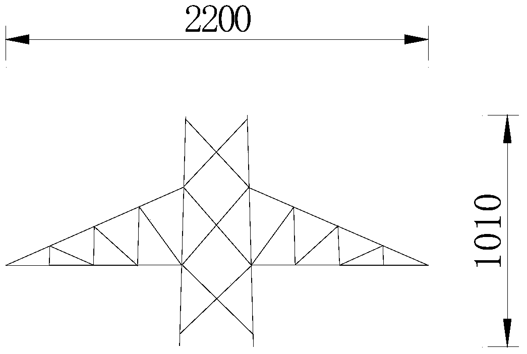 A method for determining the load reduction factor on the leeward side of the cross arm of the transmission tower