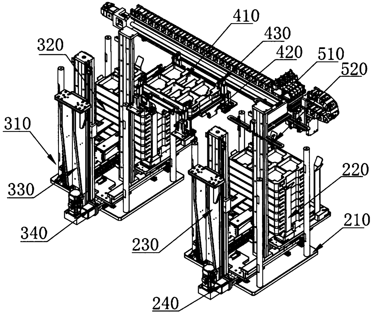 Online testing automatic device