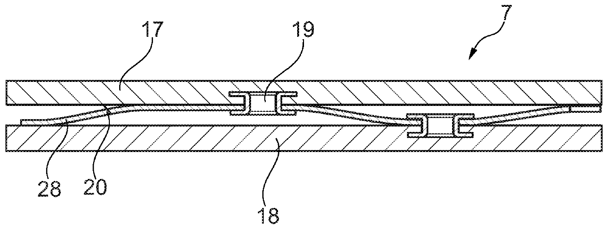 Return system with smooth spring for friction clutches