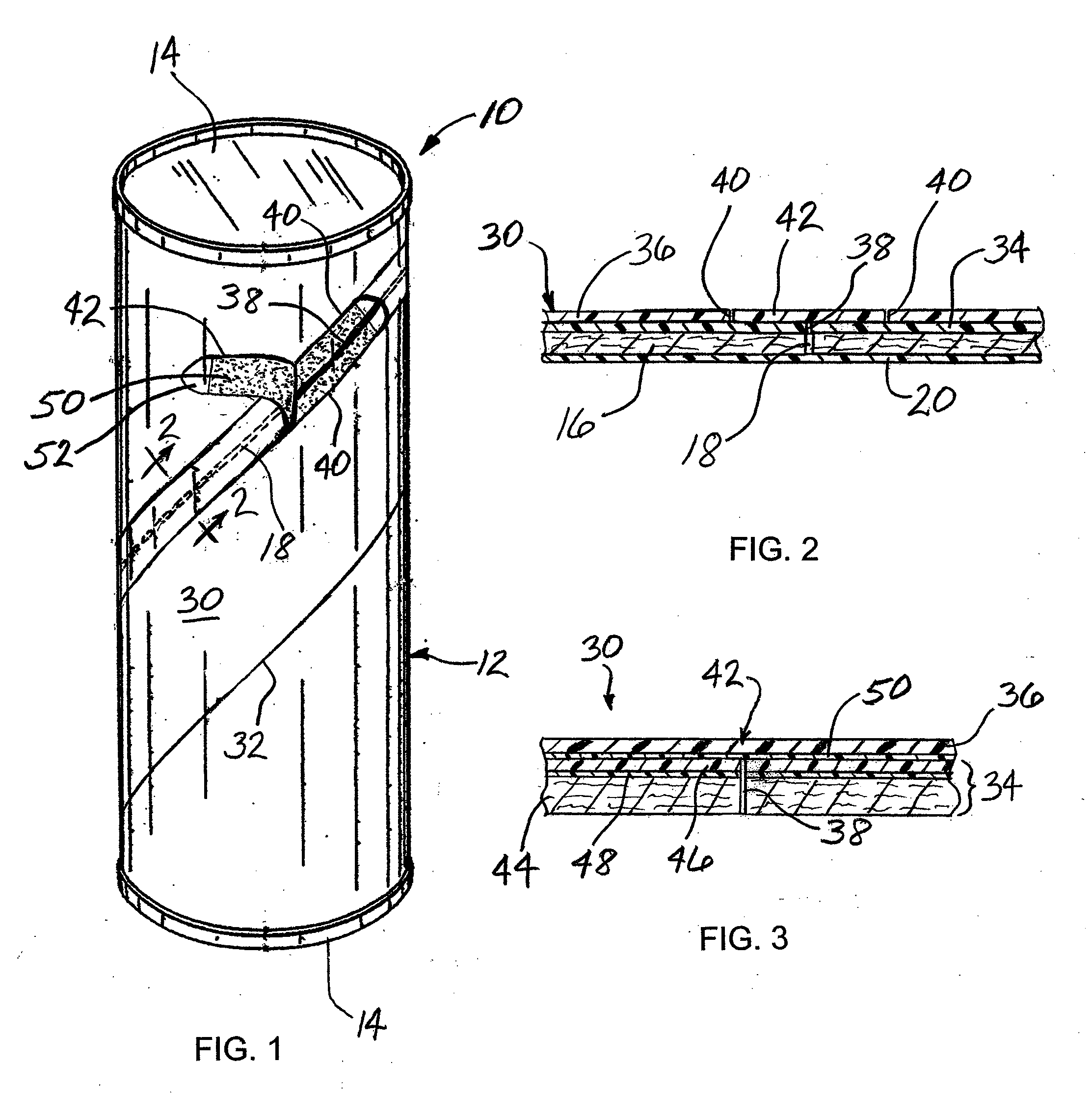 Composite Container with Integrated Easy-Open Feature