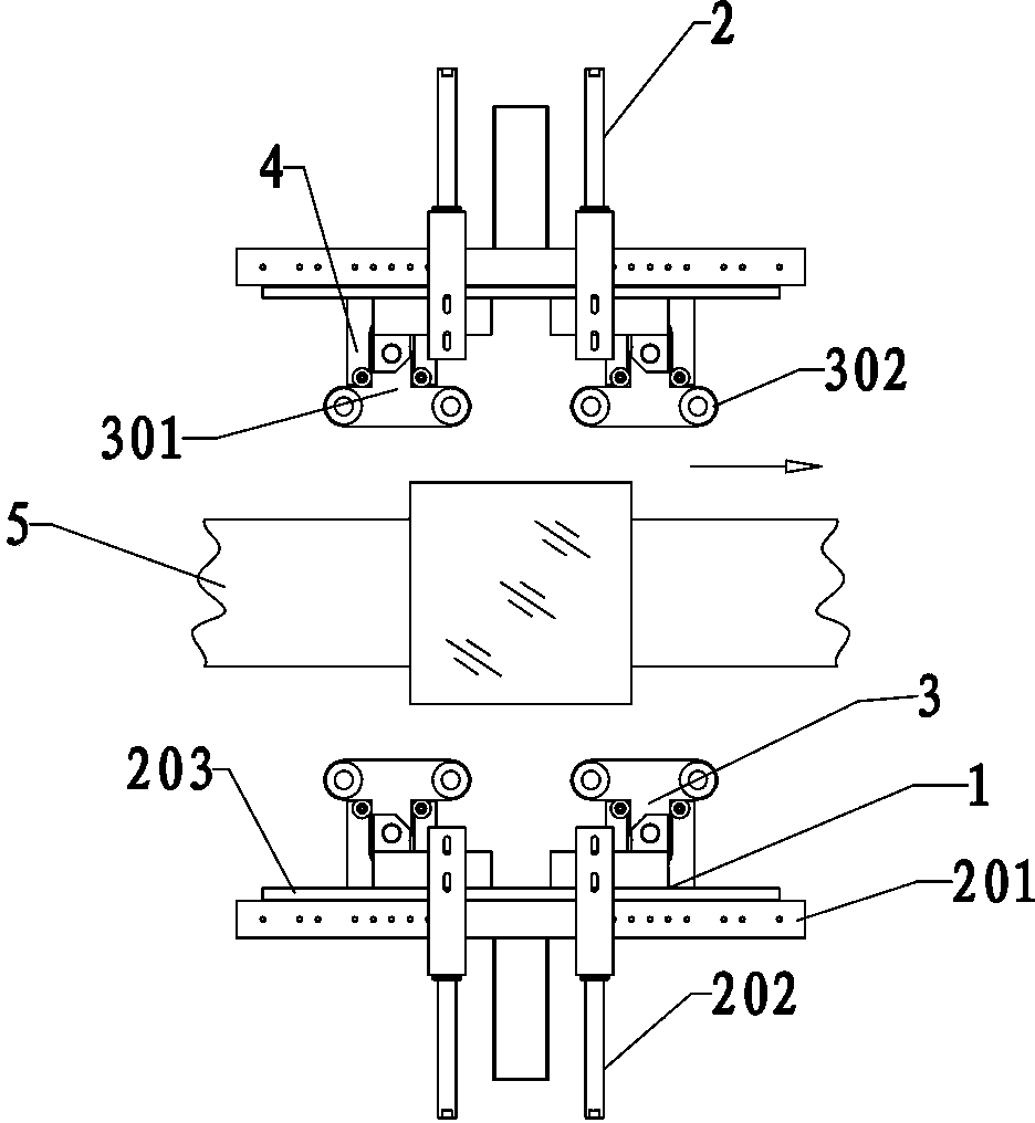 Straightening mechanism of ceramic tile stack