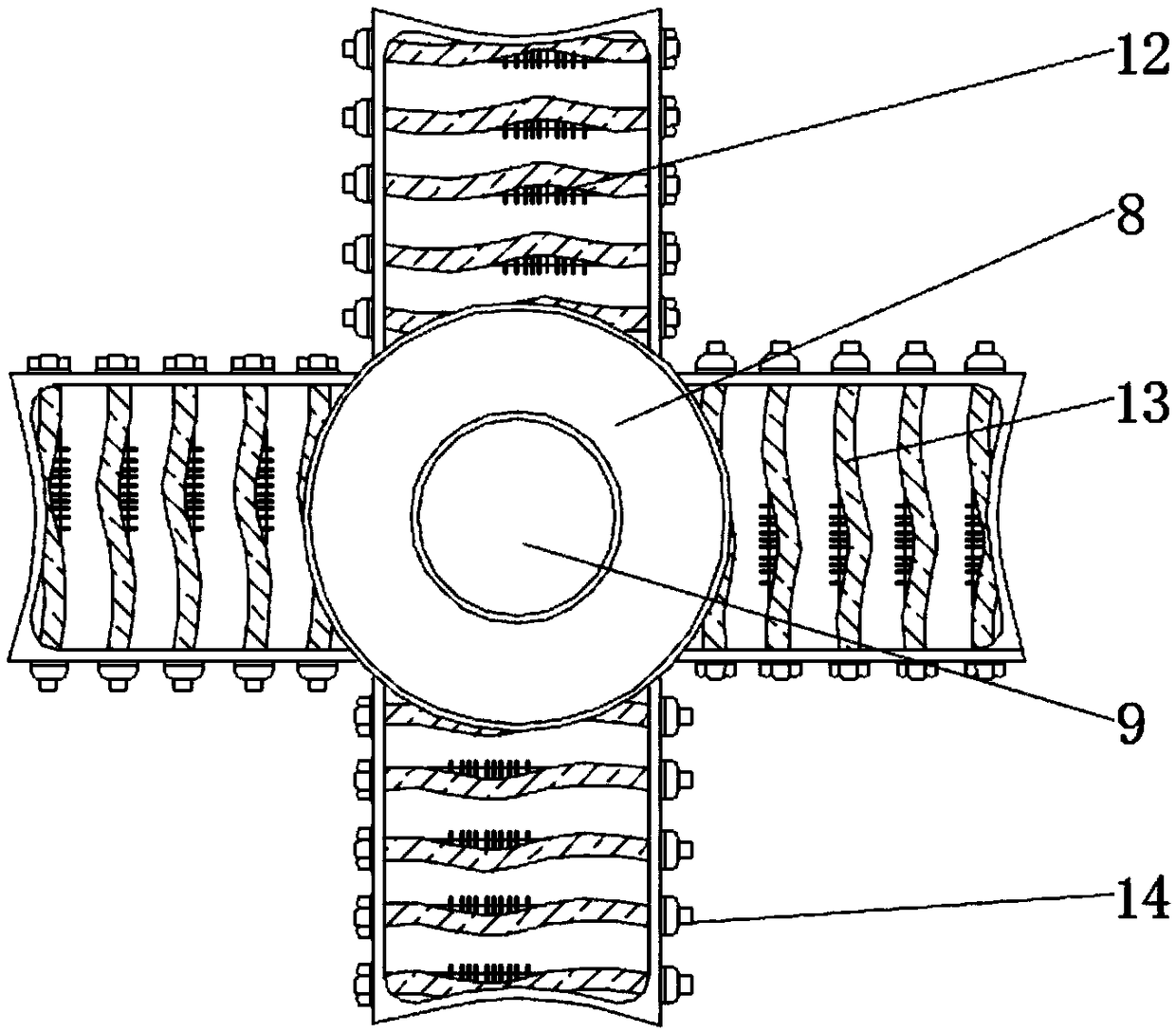 Connecting piece for steel structure building