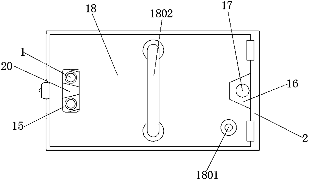 Test tube ejecting device for blood transfusion department