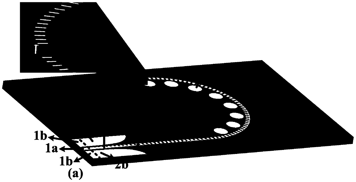 Microwave vortex wave generator based on artificial surface plasmon and its realization method