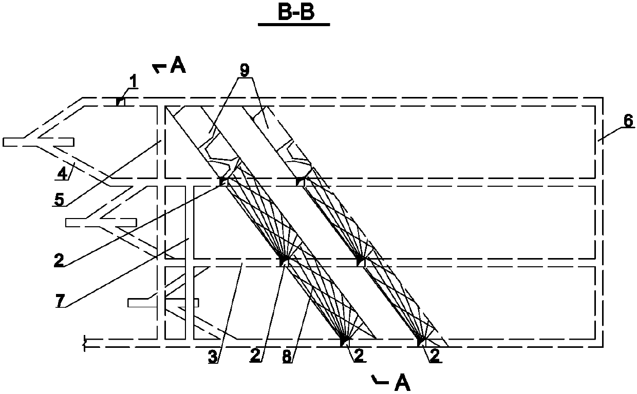 A Pillarless Segmental Caving Method for Dividing an Ore Block Along the Orebody Strike