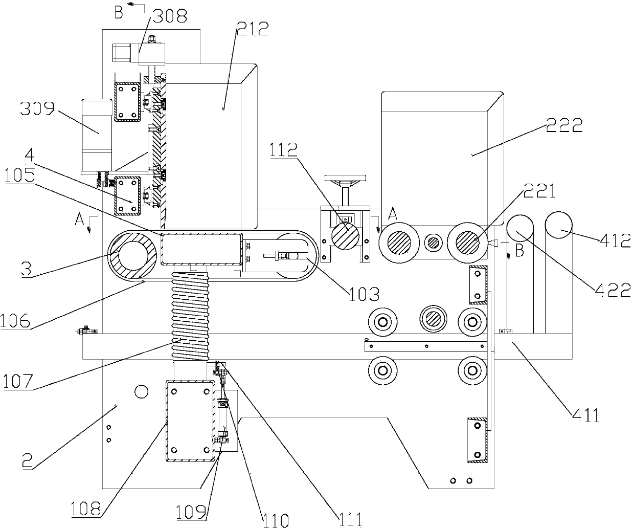 Paper automatically-feeding table