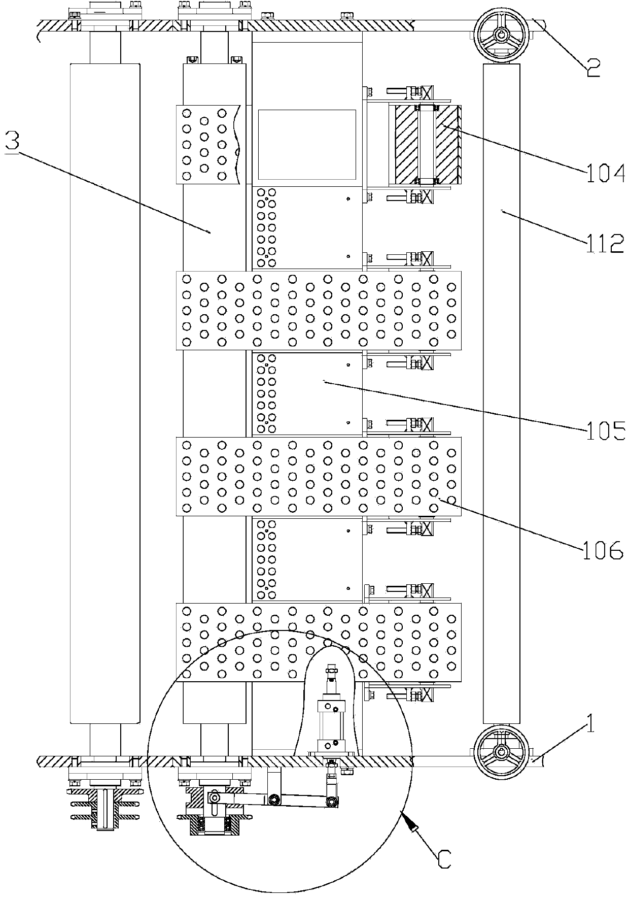 Paper automatically-feeding table